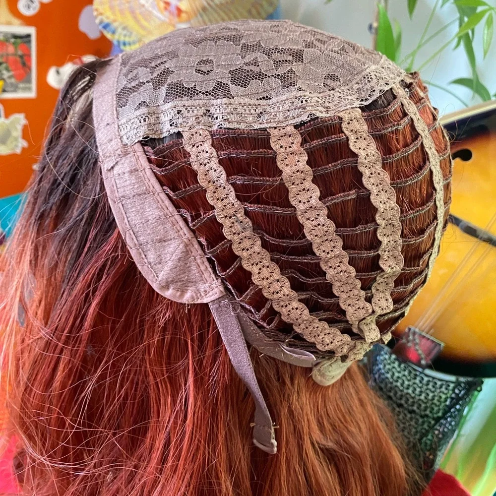 LAST ONE- Deep red ombré wig